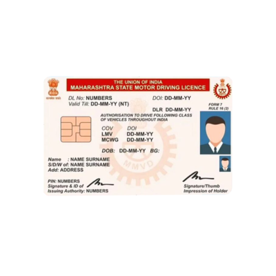 PVC Driving Licence Card