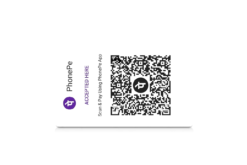 PhonePe QR PVC Card