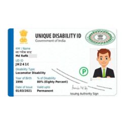 PVC Unique Disability Identity Card UDID Card