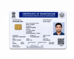 UP Parivahan RC PVC Card