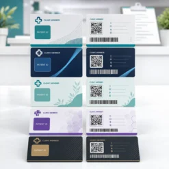 PVC patient ID and clinic membership card design options