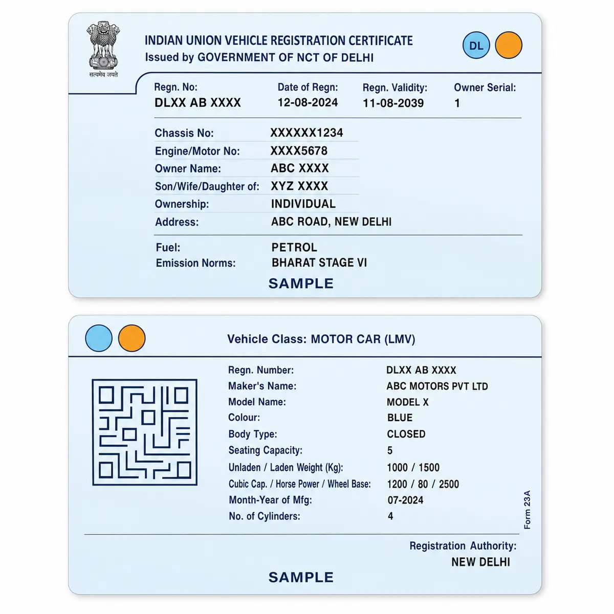 delhi rc pvc card print example 3
