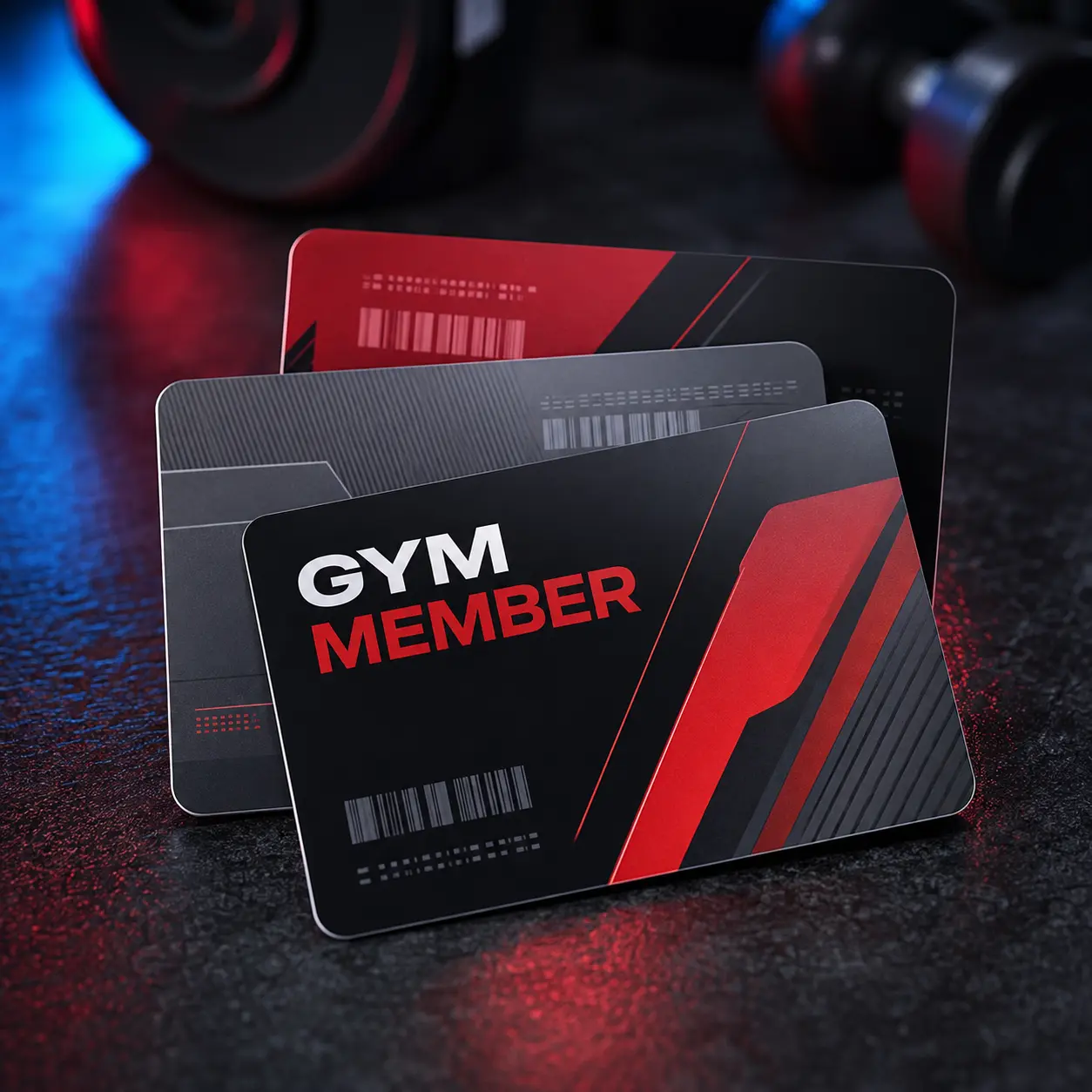 Custom PVC gym membership card printing