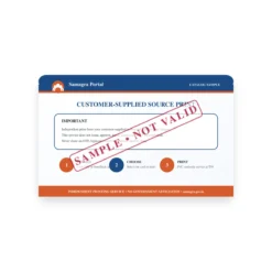 SAMAGRA FAMILY ID sample reverse with independent printing notice