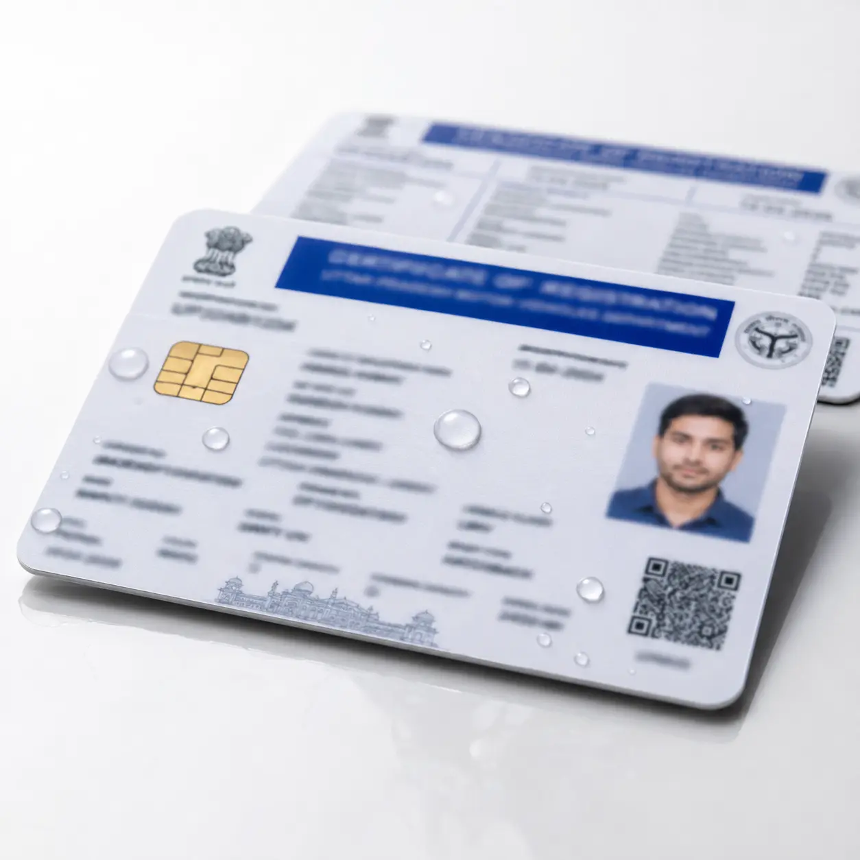 Water-resistant UP RC PVC card printing